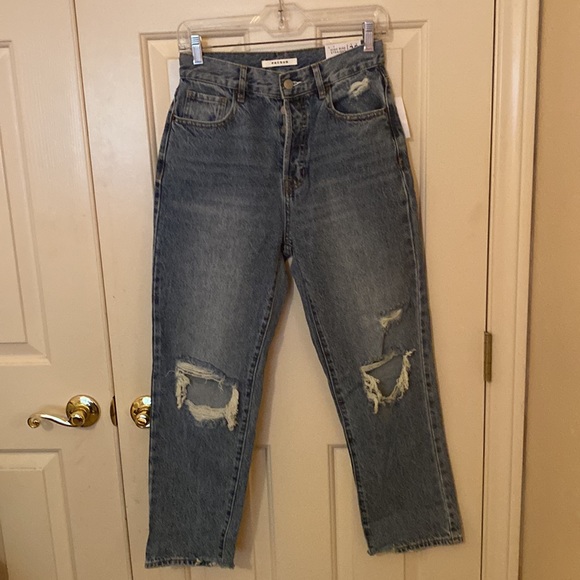 PACSUN High Rise Straight Button-fly Jeans Size 26 - Picture 1 of 15